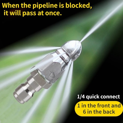 #ad #ad Sharp Tip 6 Hole Quick Connect Nozzle for Pressure Washer Sewer Cleaning $17.84