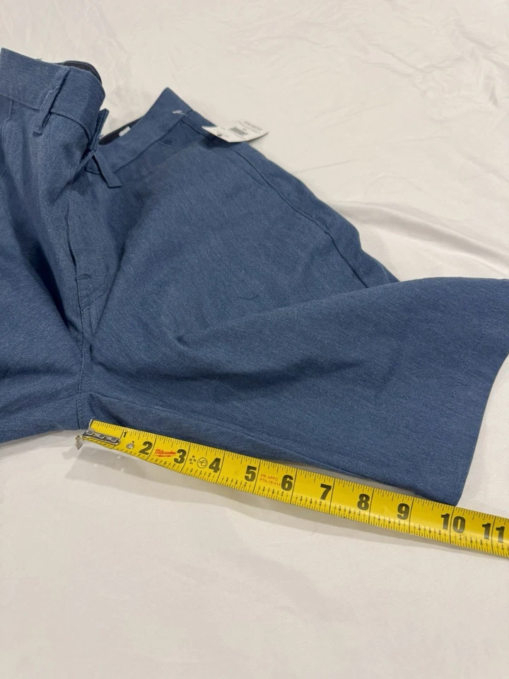 NWT Volcom VMonty Stretch 22 Navy Blue Flat Front Shorts Mens Size 30 - Image 4 of 4