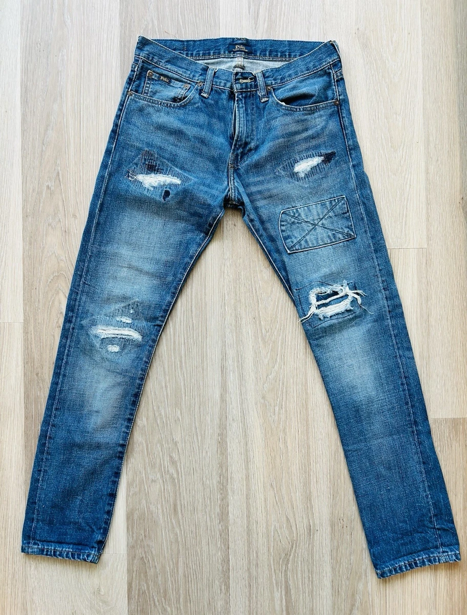 Polo Ralph Lauren Button Blue Jeans for Men for sale | eBay