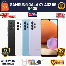 Image of NEW Samsung Galaxy A32 5G 64GB Unlocked Android Smartphone All Colours Grade A+