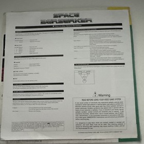 Space Berserker Sega LaserActive Mega LD English / Japanese Bilingual Version