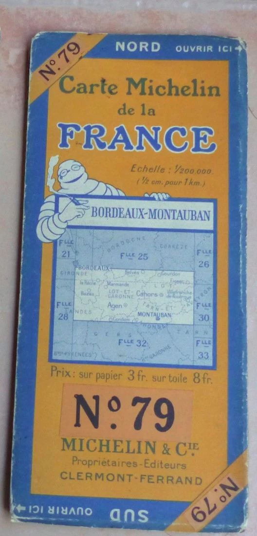 CARTE MICHELIN N°35 Aurillac Cahors EUR 7,00 - FR