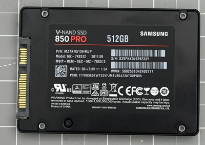 Samsung 850 PRO 512GB 2.5'' SATA SSD Solid State Drive MZ-7KE512 MZ7KE512 97%
