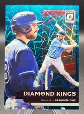 2022 Donruss Optic Brandon Lowe Diamond Kings Teal Velocity /35 Tampa Bay Rays