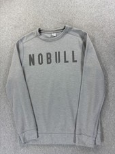 NoBull Performance Athletic Crew Sweatshirt Women's Medium Gray