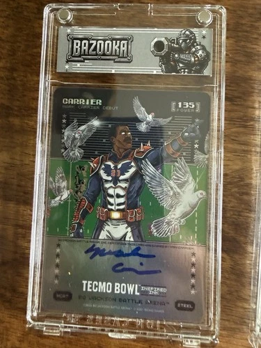 2026 Bo Jackson Battle Arena Tecmo Mark Carrier Auto Steel Ink MCA7