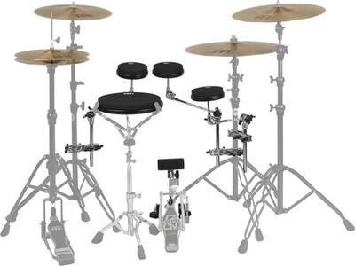Meinl Cymbals Marshmallow 5 Piece Practice Pad Set with Practice Cymbal Set and