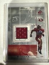 2001 SP Game Used Edition Authentic Fabric #JJ J.J. Stokes Jersey FB
