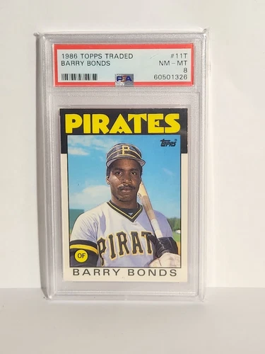 1986 Topps Barry Bonds #11 Nm Mt PSA 8 (RC)