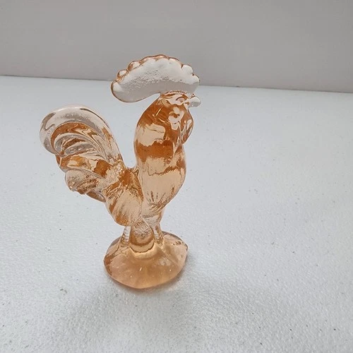 Pink Depression Glass Rooster "4" Inch