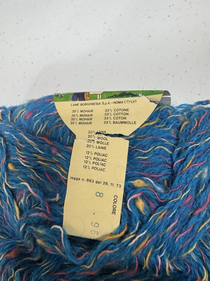 Lote de 10 madejas lane borgosesia tweed mohair color 8 hilos Foto 3 de 4