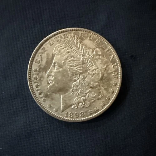 1898 P Morgan Dollar AU Circulated Mint State W/ Toning FREE SHIPPING