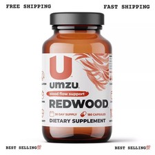 UMZU Redwood Blood Flow Support Dietary Supplement 30 Day Supply 180 Capsules 