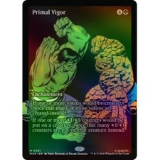 FOIL PRIMAL VIGOR (BORDERLESS) Marvel Universe Magic MTG MINT CARD