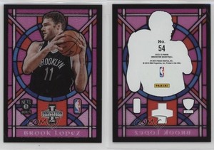 2012-13 Panini Innovation Stained Glass Purple Brook Lopez #54