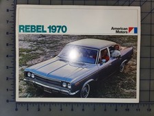 1970 AMC American Motors Rebel Brochure Original Export