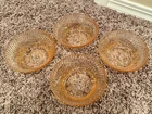 Federal Depression Glass Pink Diana 5" Dessert Cereal Bowls- Set of 4