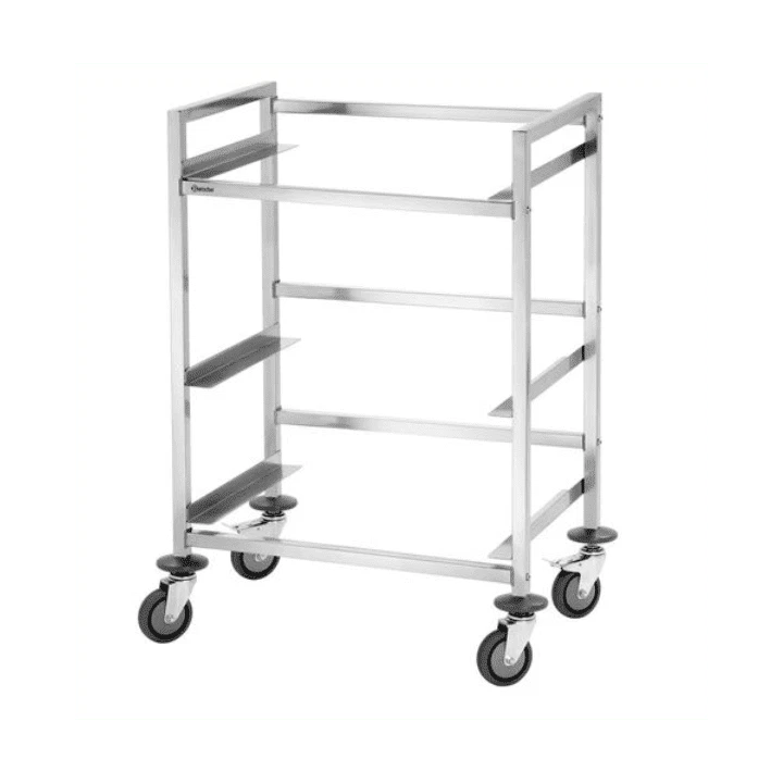 Chariot de transport de caisses 3 niveaux (L)600 x (P)400 mm, à monter - Photo 2/4