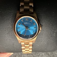 Marc by Marc Jacobs Gold-Tone Turquoise Dial Watch MBM3328 – Pre-Owned