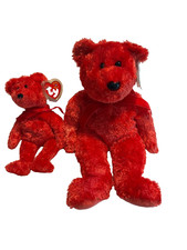 SET OF 2 TY "SIZZLE" BEANIE BUDDY 14" PLUSH  BEANIE BABY DOB 8/25/2001