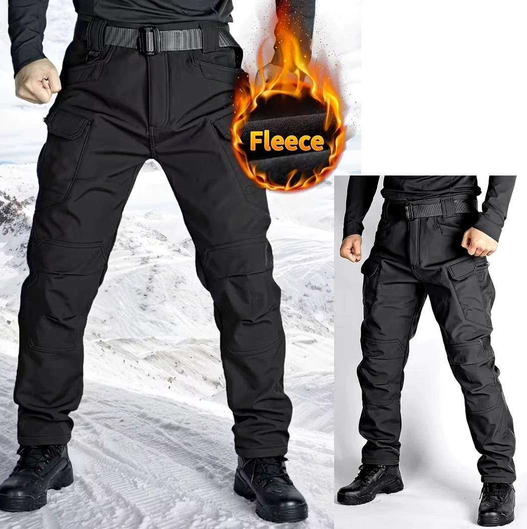 Mens Winter Cargo Trousers Army Thermal Pants Soft Shell Trousers Work Pants Warm Black
Opens in a n