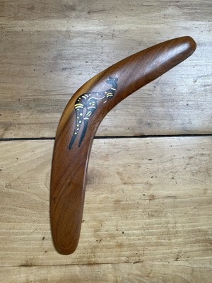 Handgefertigte australische Aborigines Bumerang Wungella Artefakte Größe 14 Zoll