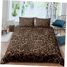 Leopard Print Comforter Cover Cheetah Bedding Set Geometric King Multi 41