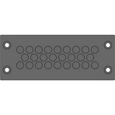 1pk ICOTEK CORP 50711 Multi-Membrane Cable Entry Plates, KEL-DPZ 24/26 Blac