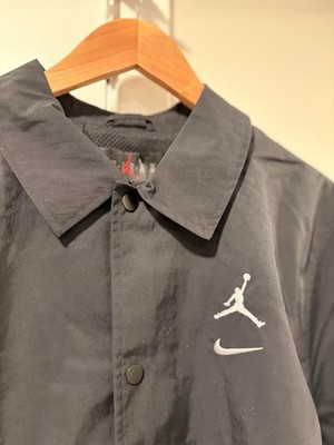 M　ナイキNIKE　ジョーダン　裏地メッシュ　コーチジャケット　HF9353 Nike Jordan Coach Jacket Black Jumpman Logo HF9353-010 Men's M NWT