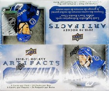 2018-19 NHL Upper Deck UD Artifacts Hockey Factory Sealed Retail Box 24 Packs