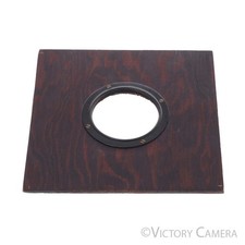 Deardorff Wooden 7"x7" Lens Board for 8x10 V8 or V11 65mm Hole EXC 