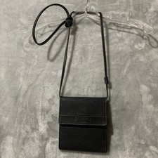 Esprit Borsa a tracolla nera portafoglio organizer multi scomparto piccola borsa vintage