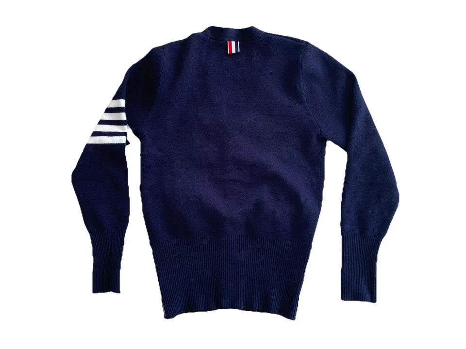 TOM BROWN blue Women’s Sweater Wool Mixed With Golden Buttons M/ In Italy VGC - Image 2 of 4