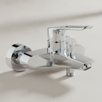 Grohe Eh-Wannenbatt. Eurosmart 25241_3 Wandmontage Offener Hebel Chrom 25241003