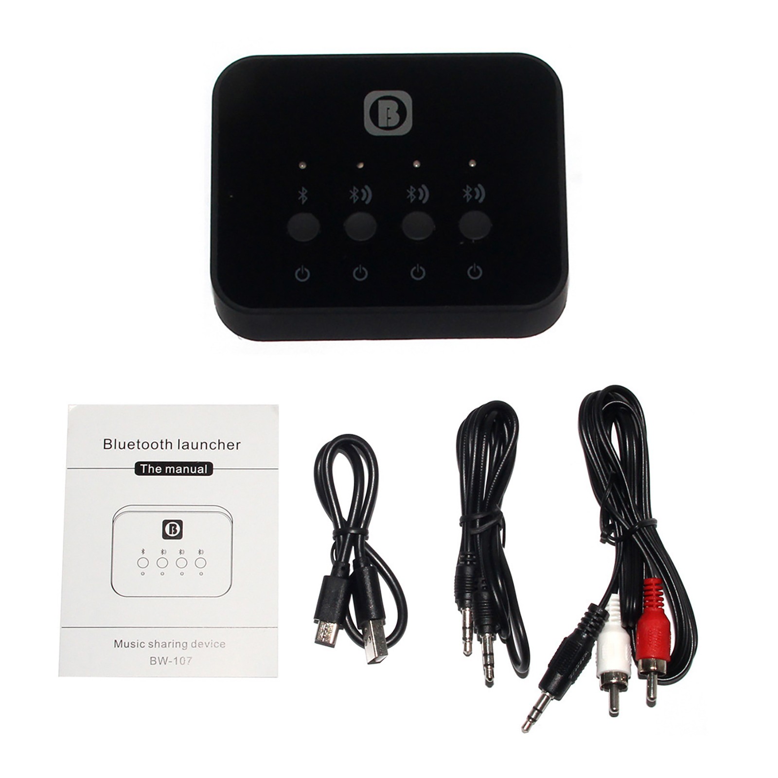 1-3 Port USB Bluetooth 4.0 Car Stereo Audio Adapter Transmitter Splitter  