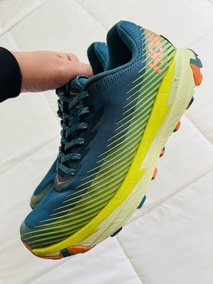 HOKA One One Torrent 2 Mens Running Shoes Sneakers Blue Coral Evening Primrose 9