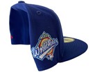 New Era New York Yankees NY Blue Fitted 59Fifty Side Patch Baseball Hat - 7 1/8 — photo 3