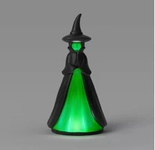 Medium Lit Plastic Witch Figurine - Hyde and EEK! Boutique™ Black (NEW)