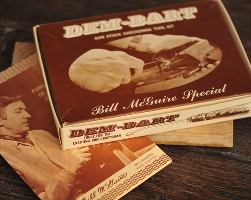 Vintage Dem-Bart Gun Stock Checkering Tool Kit ~6 pc ~Bill McGuire Special