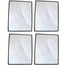 4PCS Reading Loupe Magnifying Glass Book Page Magnifier Lens 3X Magnification