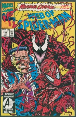 WEB OF SPIDER-MAN # 101 US Newsstand Marvel Maximum Carnage Part 2 1993 NM - Bild 1 von 2