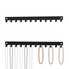 KunGe Necklace Holder and Organizer with 12 14 x 0.8 x 1.5 inches, Black