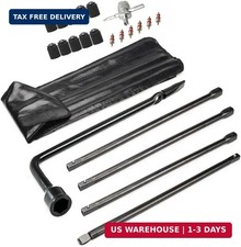 Dr.Roc Spare Tire Tool Kit with Wheel Lug Wrench Spare Tire Kit Compatible with