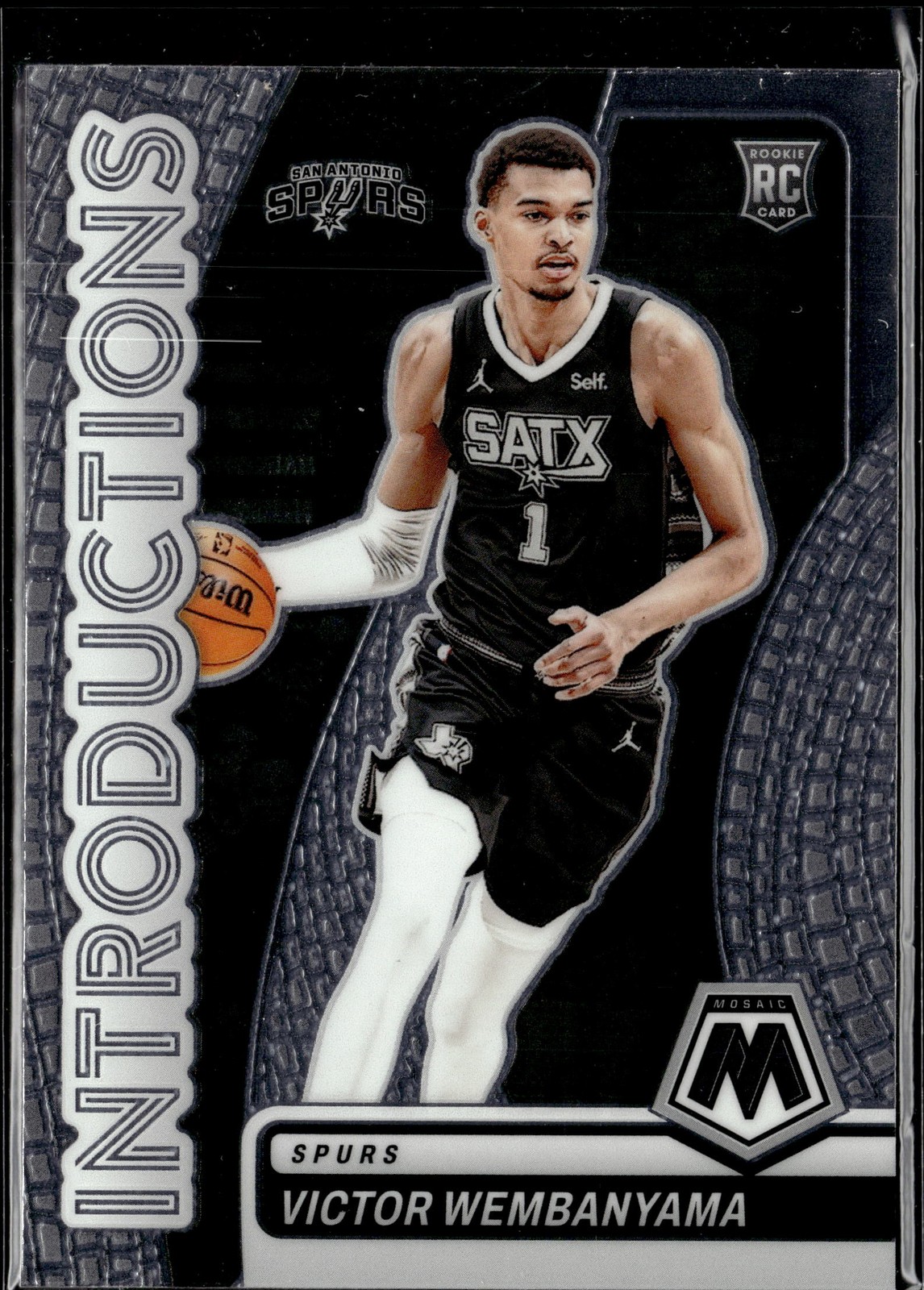 2023-24 Panini Mosaic #8 Victor Wembanyama Introductions