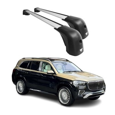 Roof Racks Cross Bars for Mercedes GLS Class X167 2020-2026 Aluminium Silver