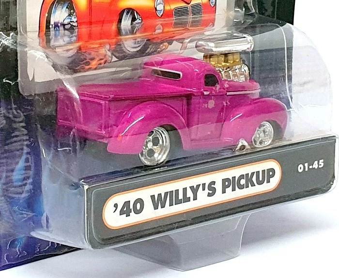 Camioneta Willys Muscle Machines escala 1/64 71161 01-45 - 1940 - magenta Foto 3 de 4