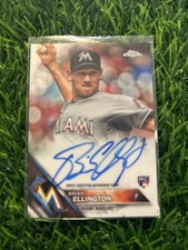 2016 Topps Chrome - Brian Ellington #RA-BE Miami Marlins - ROOKIE AUTO A99