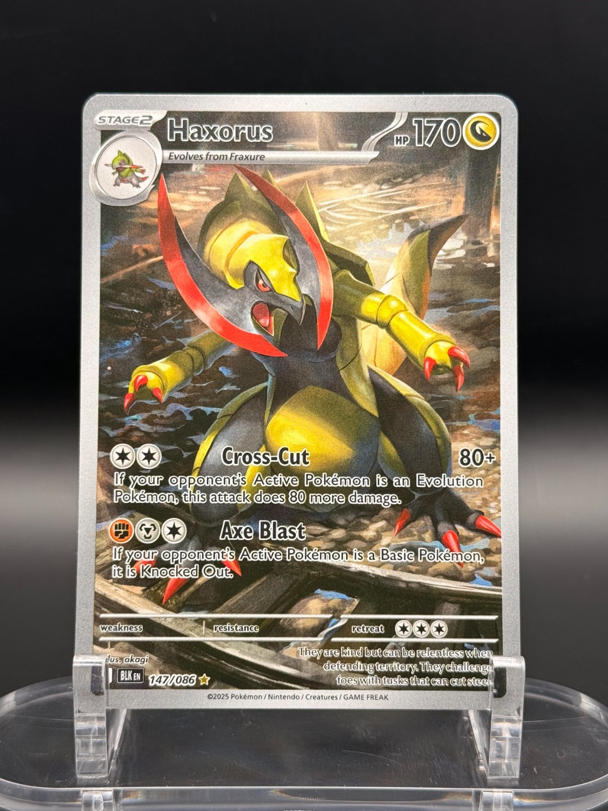 Haxorus 147/086 Sv: Black Bolt Holo