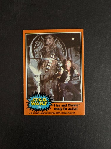 1977 Topps Star Wars #287 Han and Chewie ready for action! — Raw