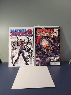 Marvel Zombies 2 (#4) & 5 (#3) Lot. VF (8.0) Nick Fury Zombie Cover.